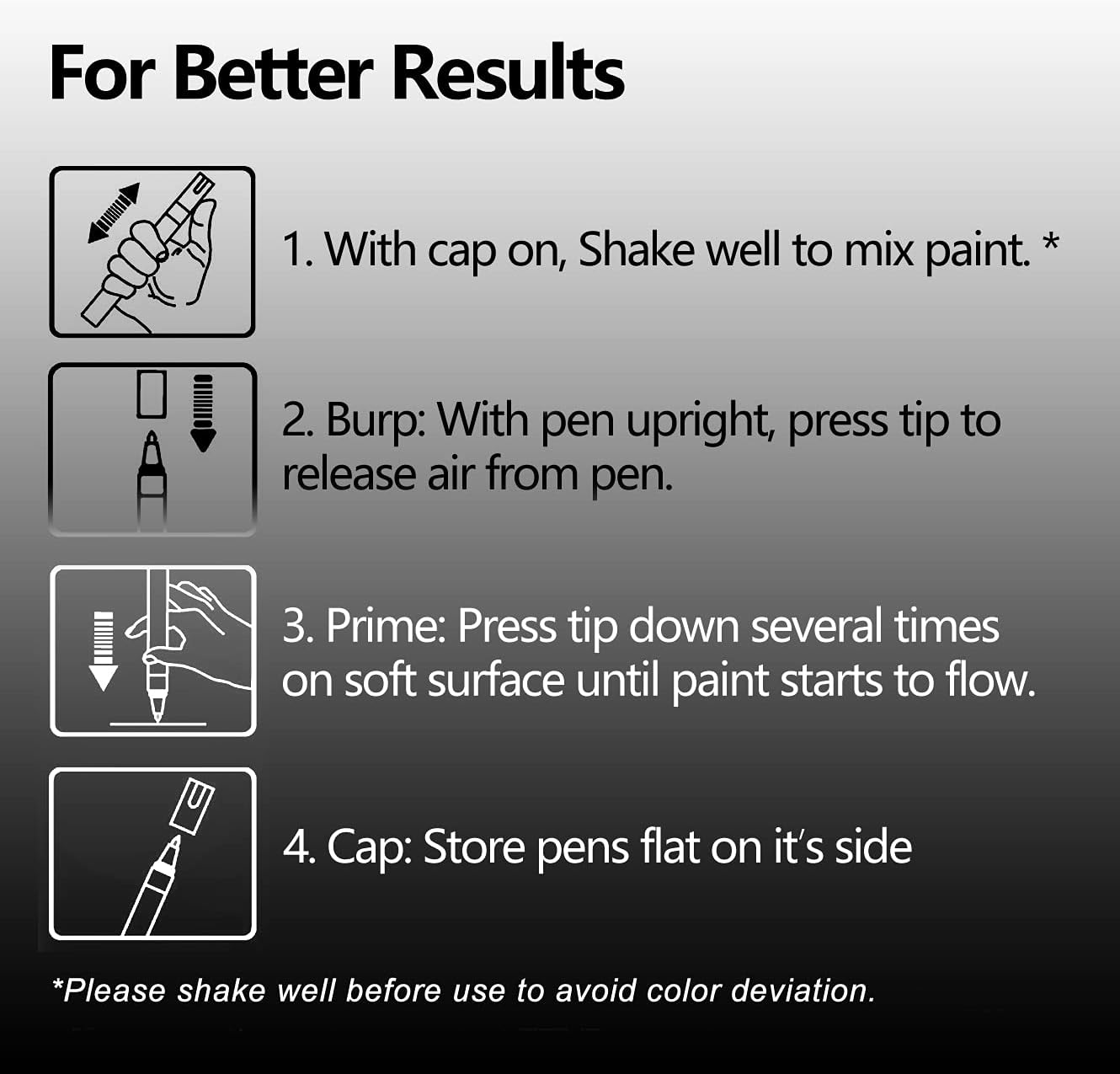 TFIVE Red Paint Pens Markers - 12 Pack Oil Based Permanent Marker, Medium Tip, Never Fade, Quick Dry, Waterproof Paint Pen for Rocks Painting, Wood, Fabric, Plastic, Canvas, Glass, Metal