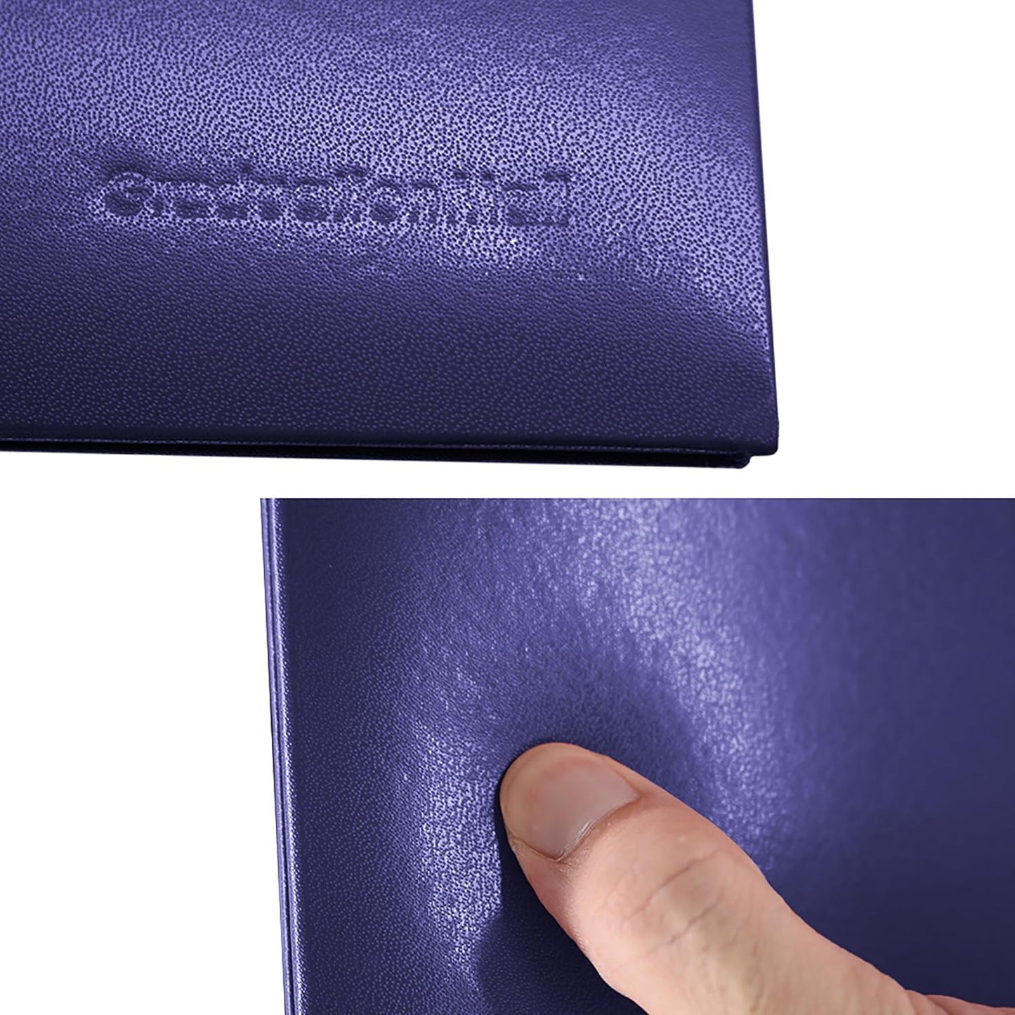 GraduationMall 8.5"x11" Smooth Padded Diploma Cover Certificate Holder Purple,6-Packs