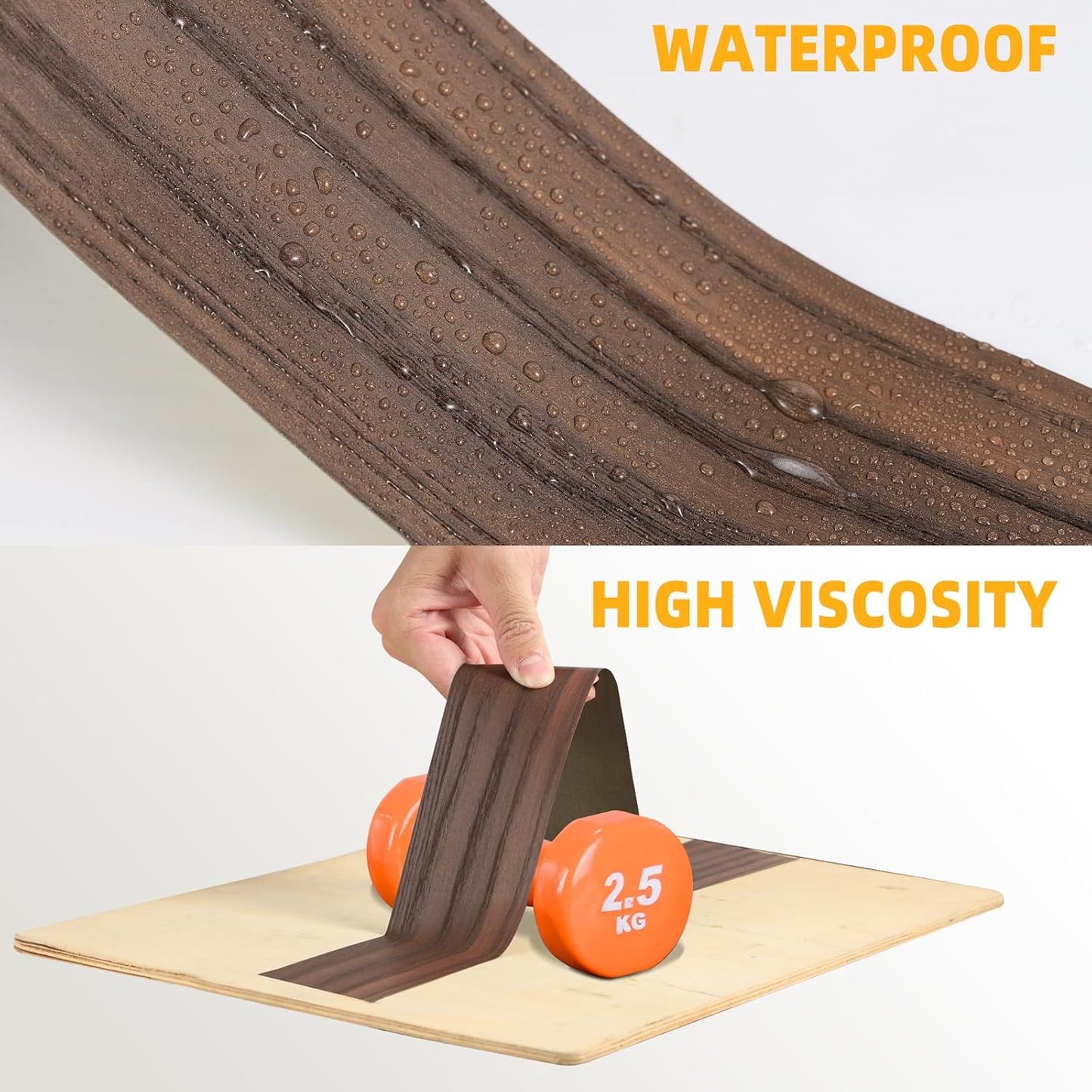 GSCIT Club Wood Grain Repair Tape, 2.4 inch X 50ft Self Adhesive Red Oak Grain Repair Patch for Tables, Chairs, Baseboards, Doors, Windows, Floors, Handicraft DIY.