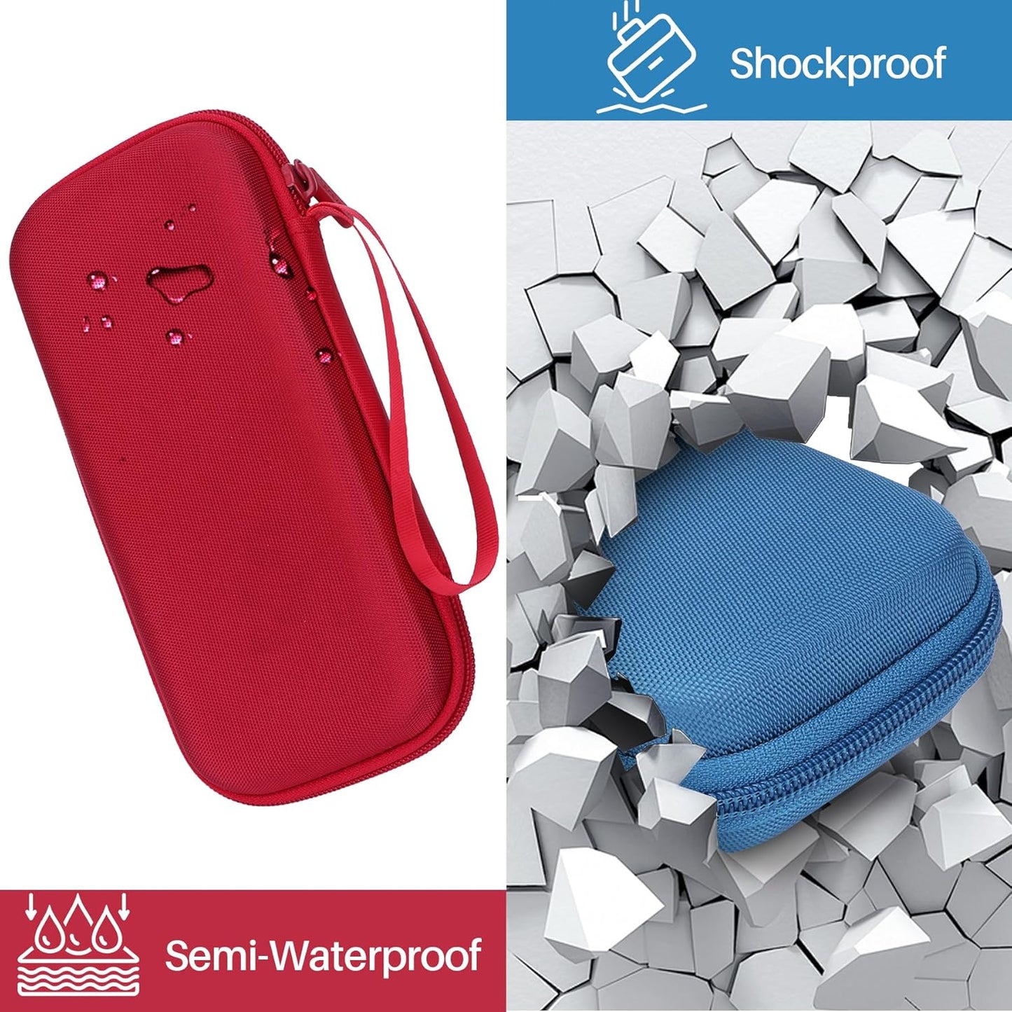 Hard Carry Case Compatible with Texas Instruments TI-30XIIS TI-30XS TI-30Xa TI-36X Pro Scientific Calculator (Red Case Only)