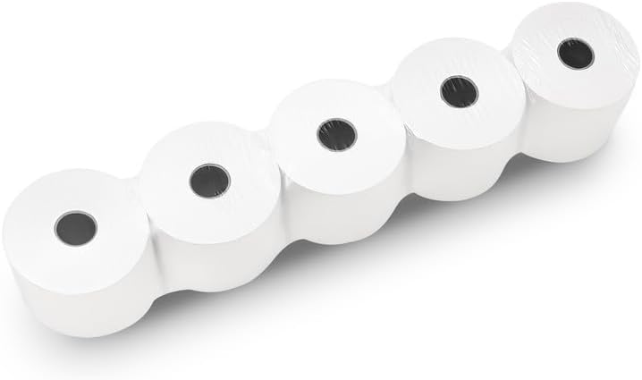 (50 Rolls) 2 1/4 x 150 ft White Adding Machine Tape Paper Rolls Premium One Ply Register/Adding Machine/Calculator Paper Rolls Printing Calculator 10 Key