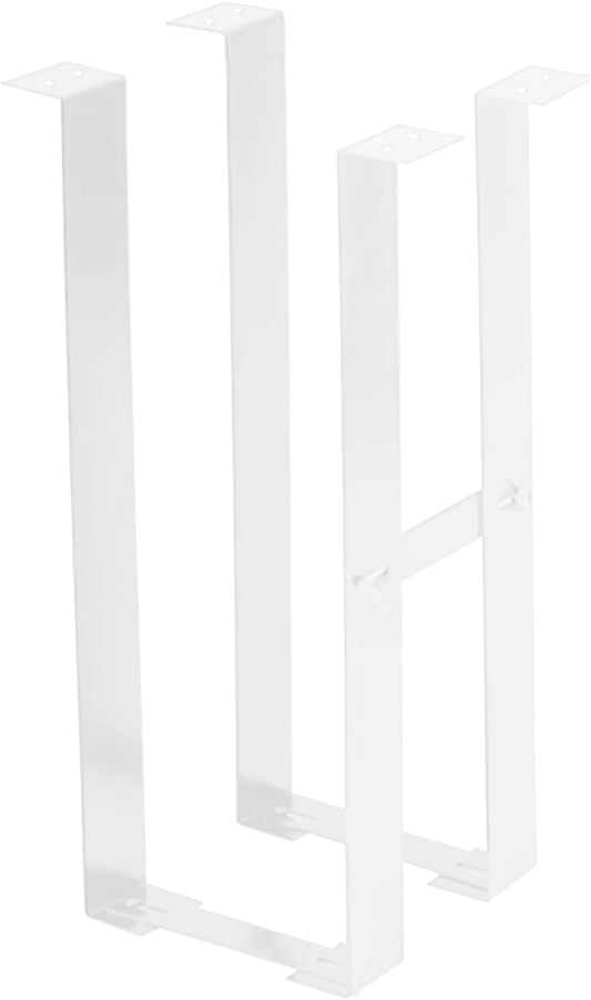 Durable PC Tower Stand | PC Stand for Carpet & Floor | Under Desk Laptop Mount | SPCC Cold Rolling Steel | Adjustable Width 190-250mm | Max Load 25kgs | White/Black (White)