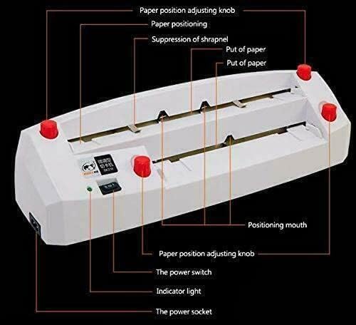 Electric Business Card Cutter Machine 110V - Automatic 3.5"x2" Cardboard Cutter, High-Speed Paper Trimmer with Auto Feed & Waste Removal