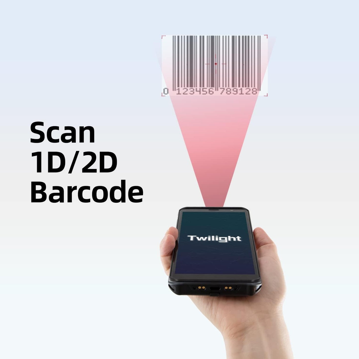 Android 11 with 5.5 inch Screen Barcode Scanner Handheld Mobile Terminal with Honeywell Scanner 1D 2D Barcode Data Capture, for Delivery Shipping Warehouse Retails Inventories System