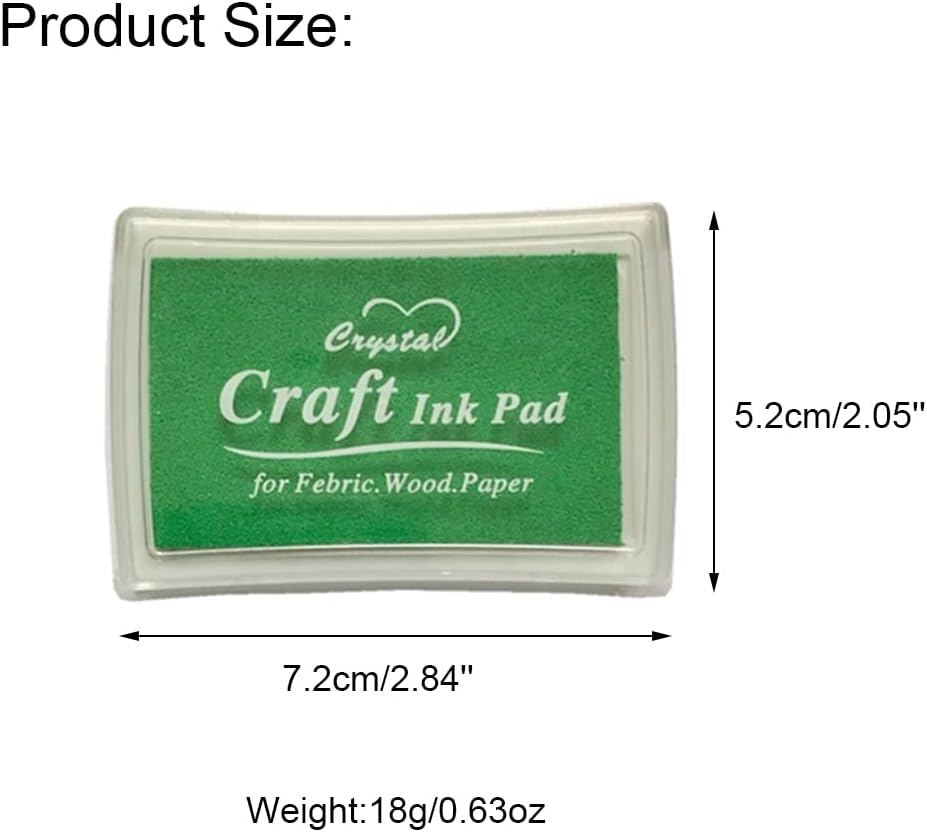 6 Pcs Craft Ink Pad, Washable Ink Pads for Kids Multicolor Ink Pads for Rubber Stamps, Paper, Scrapbooking, Wood Fabric, 6 Unique Pure Colors