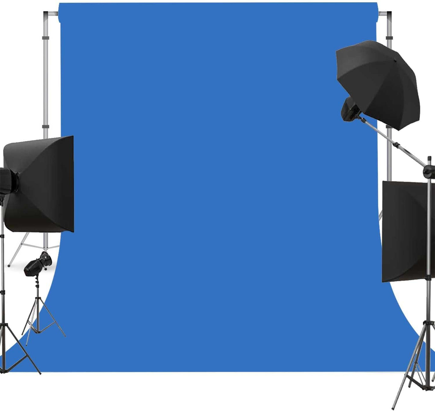 Blue Photo Backdrop for Photoshoot Blue Background for Photography Photo Backdrop Curtain for Party 8 x 10 FT