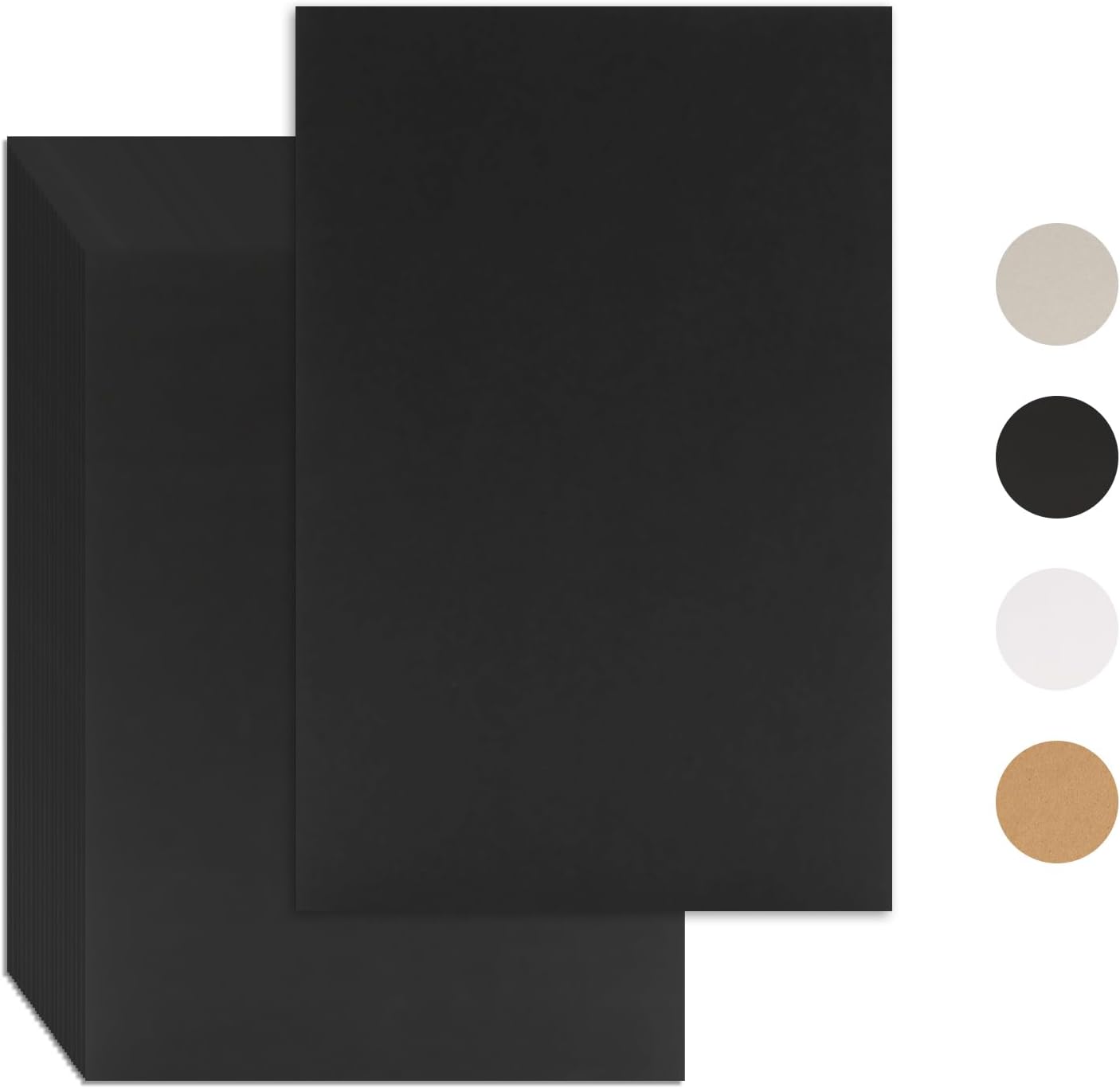 25 Pcs Book Board, Binder Board, Cover Board, Heavy Duty Chipboard for Book Binding, DIY Cardboard (Black, 10 x 12.5 Inch 80PT)