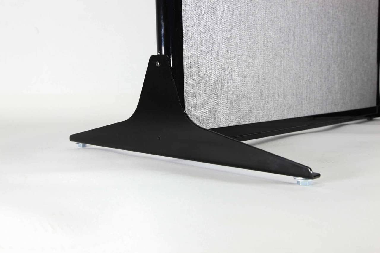 Versare Office Workstation Screen | Portable Wall Divider | Modern Cubicle | Freestanding Privacy Screen | Flexible Work Space | 2 Panels | 66" Wide x 70" Tall Beige SoundSorb Panels with Window