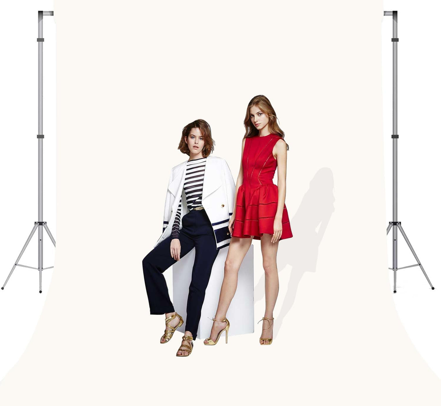 Ivory Photo Backdrop for Photoshoot Ivory Background for Photography Photo Backdrop Curtain for Party 8x10 FT