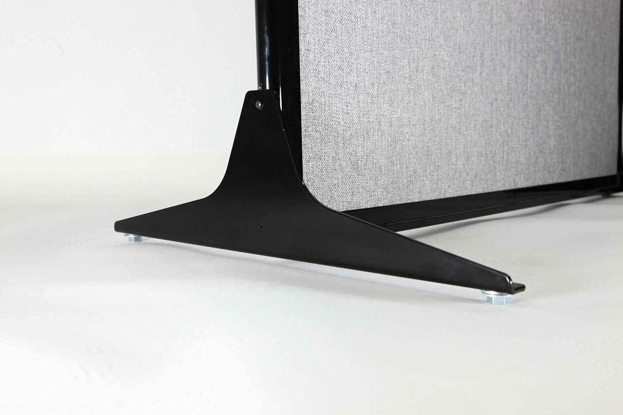 Versare Workstation Partition | Portable Wall Divider | Modern Office Cubicle | Free Standing Privacy Screen | Flexible Work Space | 99" x 70" Powder Blue Fabric Panels