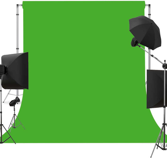 Green Screen Photo Backdrop for Photoshoot Green Background for Photography Photo Backdrop Curtain for Party 10 x 10 FT