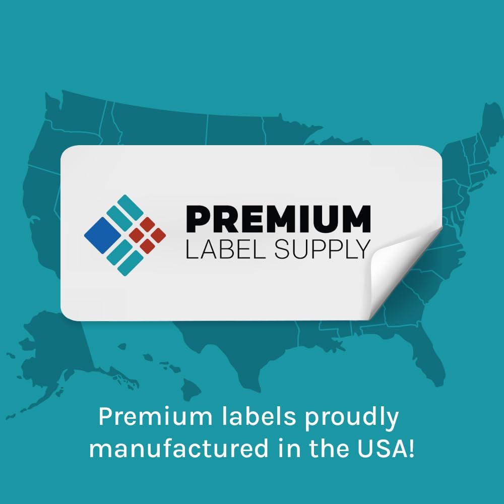Premium Label Supply Bright Neon Color Fluorescent Sticker Labels - 1" Round Labels - (Assorted Fluorescent, 63,000 Labels)