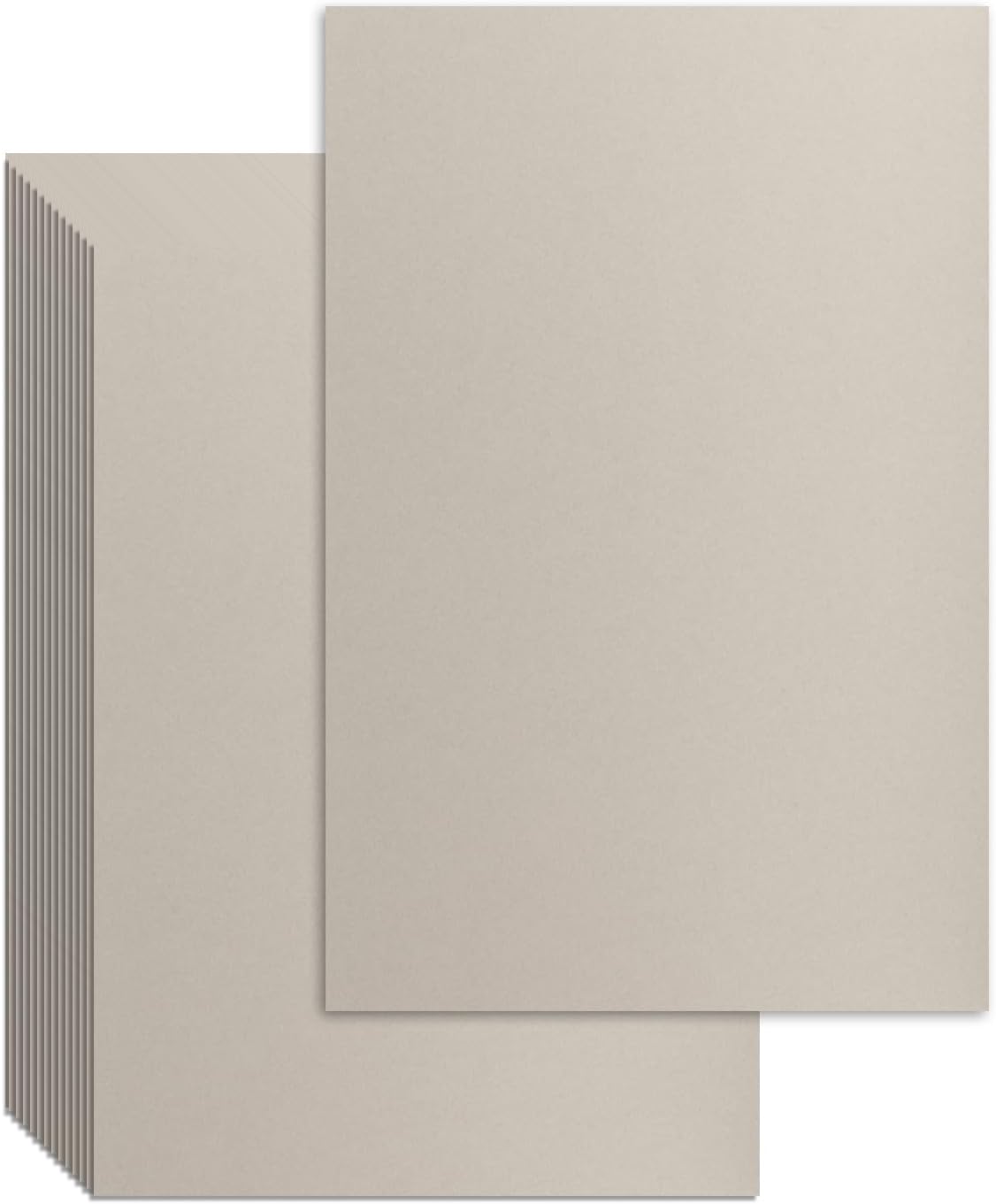 25 Pcs Book Board, Binder Board, Cover Board, Heavy Duty Chipboard for Book Binding, DIY Cardboard (Gray, 11 x 17 Inch 80PT)