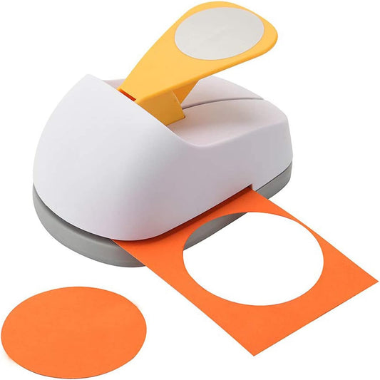 Craft Lever Punch 3 inch Circle Punch Circular Single Hole Punch Professional Tool for Paper Crafting DIY Projects，Gifts，Stationery，Education，Greeting Cards Arts Fun Projects