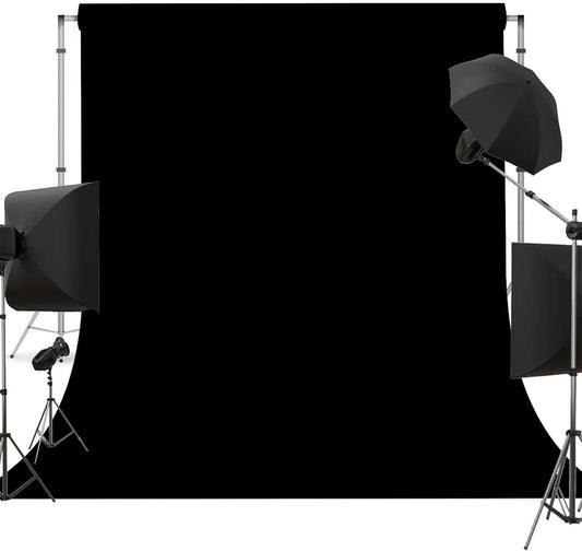Black Photo Backdrop for Photoshoot Black Background for Photography Photo Backdrop Curtain for Party 10 x 10 FT