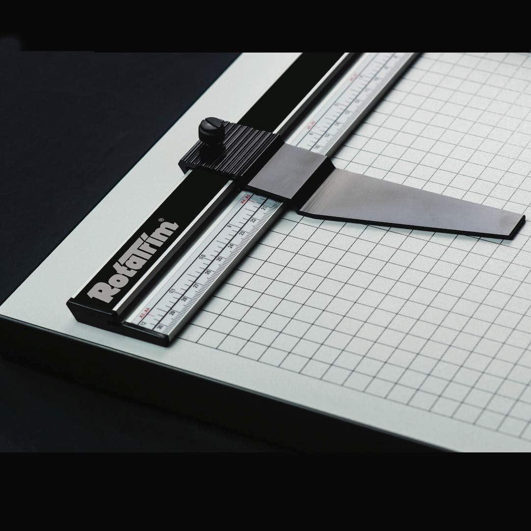 Rotatrim Pro 42 Inch Cut Professional Paper Cutter/Trimmer Precision Rotary Trimmer with Self-Sharpening Precision Steel Blades & Twin Stainless Steel Guide Rails (RCPRO42i)