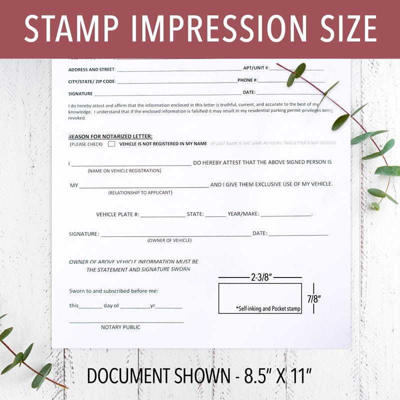 Oregon Notary Stamp | State Notary Self-Inking Stamp | Official Seal | Meets Required Specifications