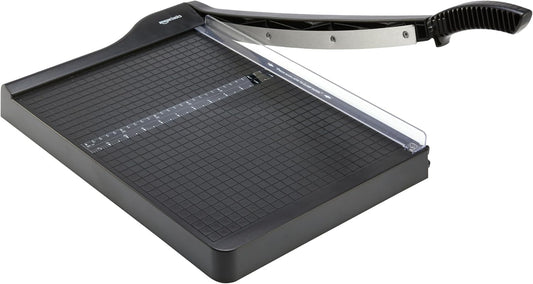 Amazon Basics Paper Trimmer Cutter for Office and Crafts, Heavy-Duty, Portable Paper Slicer, 15-Inch, 10-Sheet Cardstock