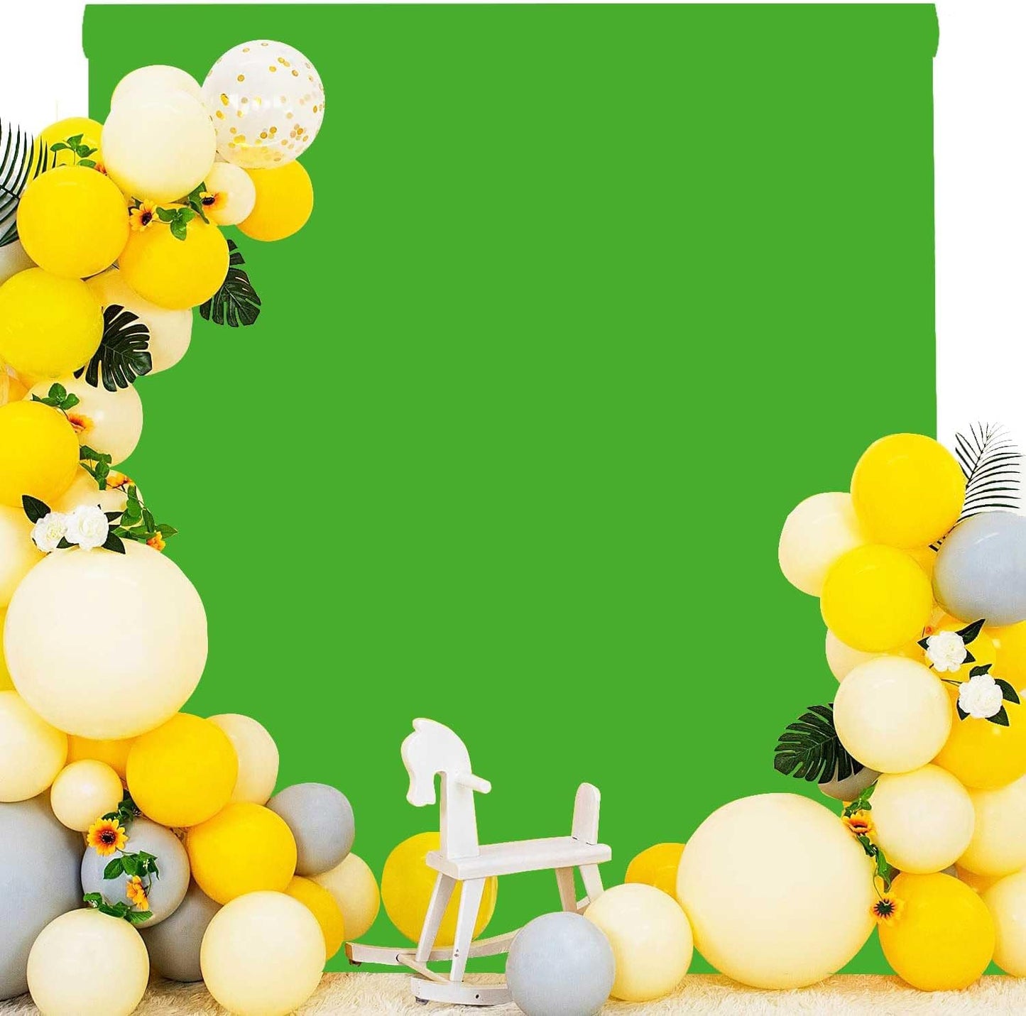 Green Screen Photo Backdrop for Photoshoot Green Background for Photography Photo Backdrop Curtain for Party 8 x 10 FT
