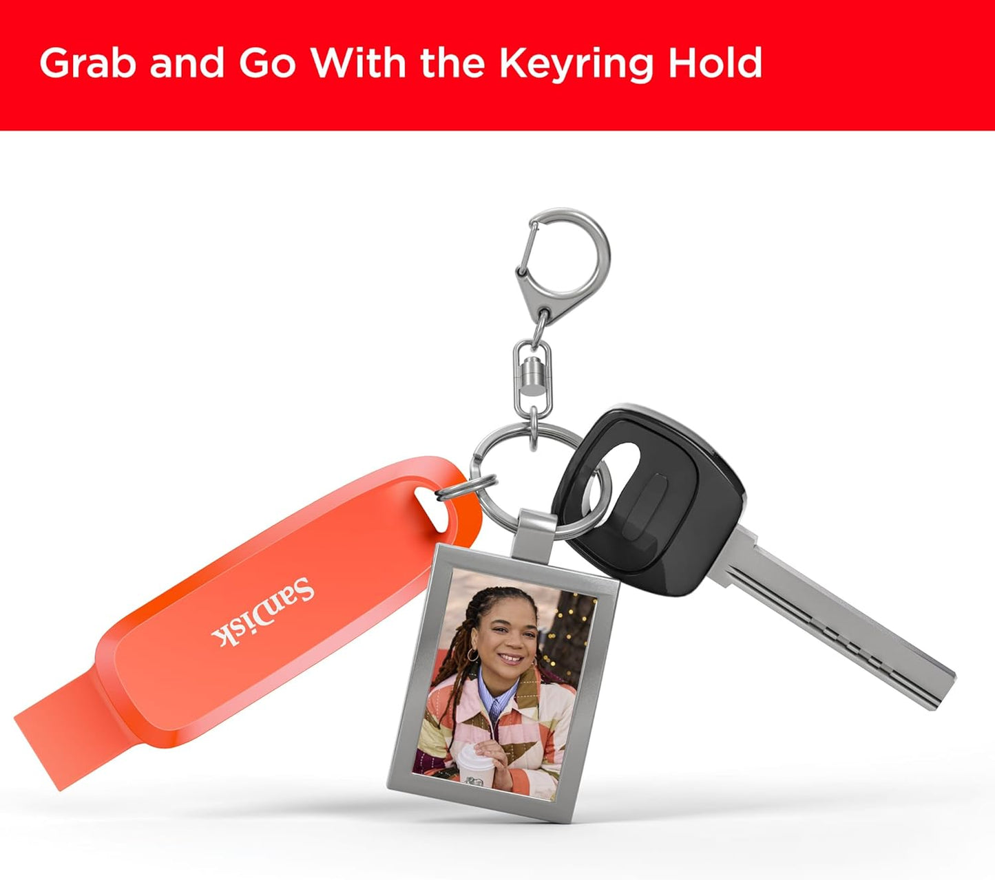 SanDisk 256GB Phone Drive - The 2-in-1 USB for Smartphones, Tablets, and Computers - Thumb Drive with USB Type-C and Type-A Connectors, Nasturtium Orange - SDDDC6-256G-G46NO