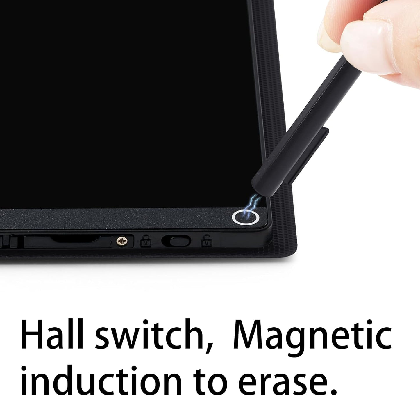 Mini LCD Writing Tablet Updated, 6.5in Erasable Reusable Electronic Drawing Pads, Electronic scratchpad, Hanging Pens with Leather Case
