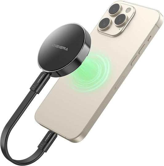 2TB Magnetic Portable SSD, External Solid State Drives with USB-C 3.2 Gen 2x2, Speed Up to 2000MB/s, Compact & Durable, Compatible with iPhone 15/16 Series and Other USB-C Devices, Black