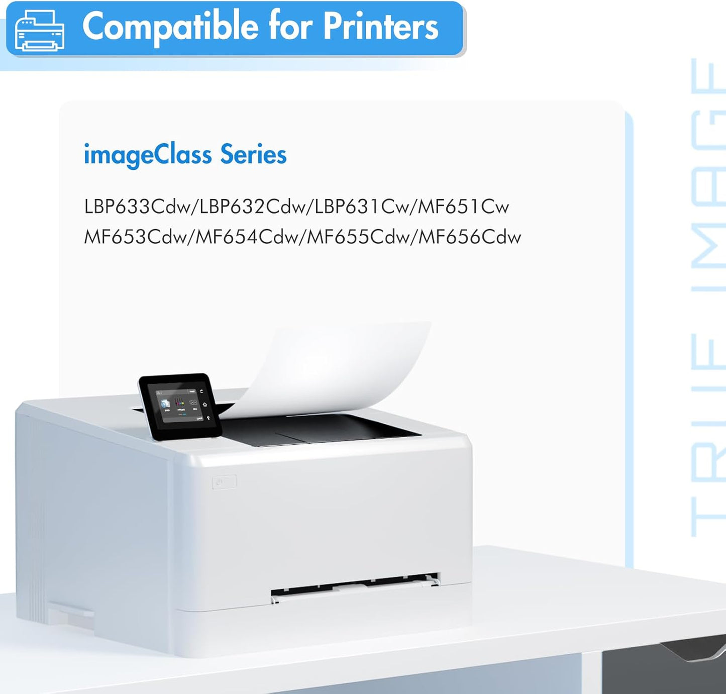 067 Toner Cartridge Set 067H MF656Cdw MF654Cdw Compatible for Canon 067 Color ImageCLASS LBP632Cdw LBP633Cdw MF653Cdw Printer High Yield Ink 4 Pack