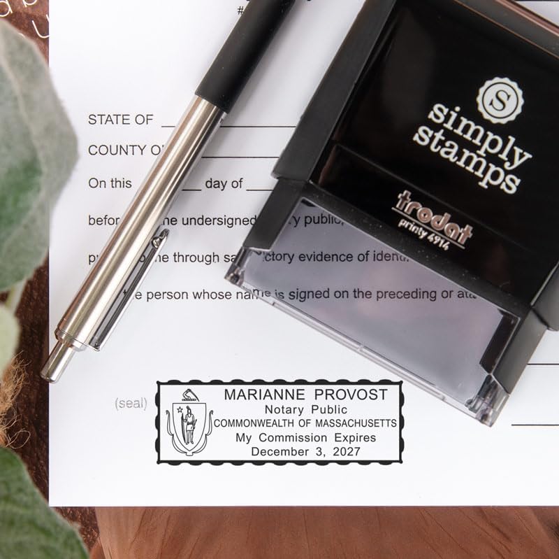New York Rectangular Notary Stamp | Official State Notary Stamp | Official Seals | Meets State Specifications (New York, Rectangular Stamp)