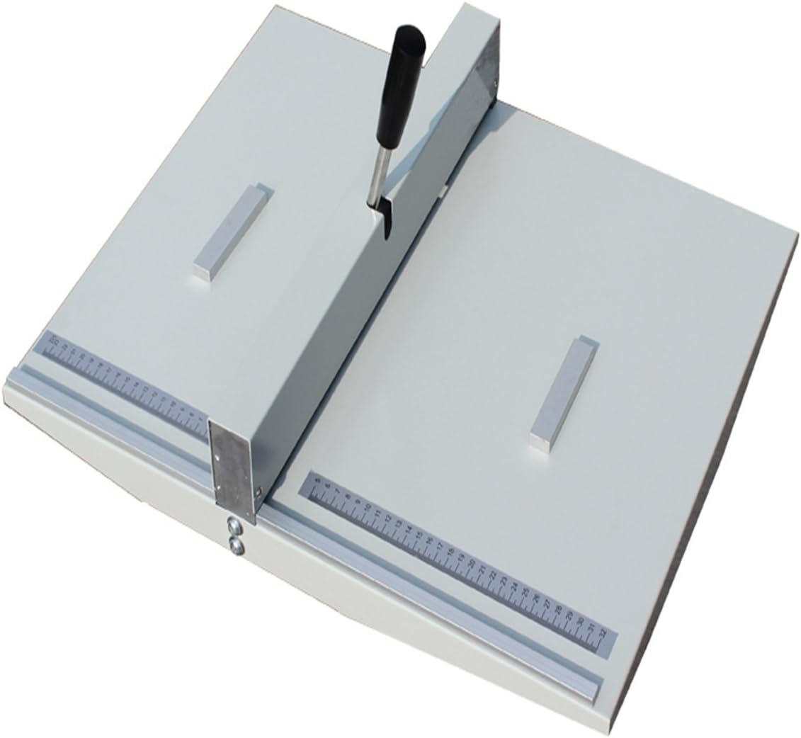 18Inch Manual Creasing Machine Scoring Paper Desktop Paper Card Creaser Scorer with 2 Magnetic Blocks