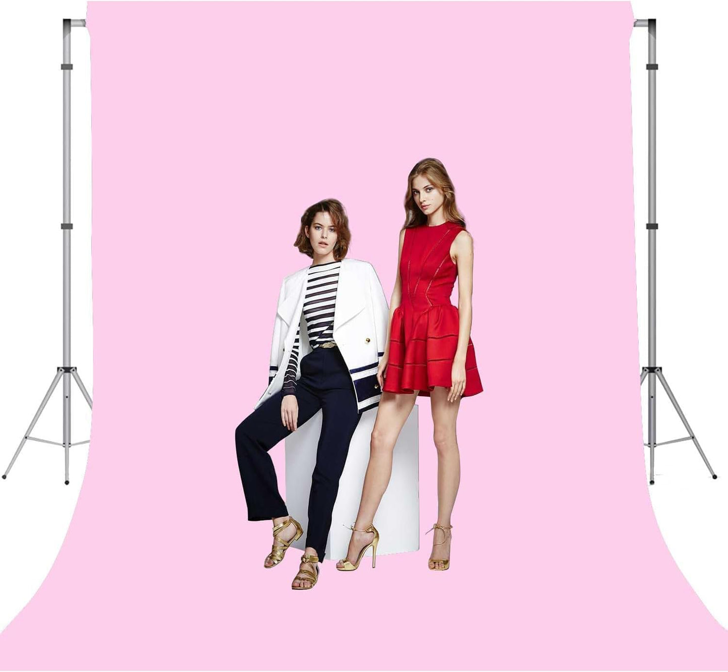 Pink Photo Backdrop for Photoshoot Pink Background for Photography Photo Backdrop Curtain for Party 5 x 7 FT