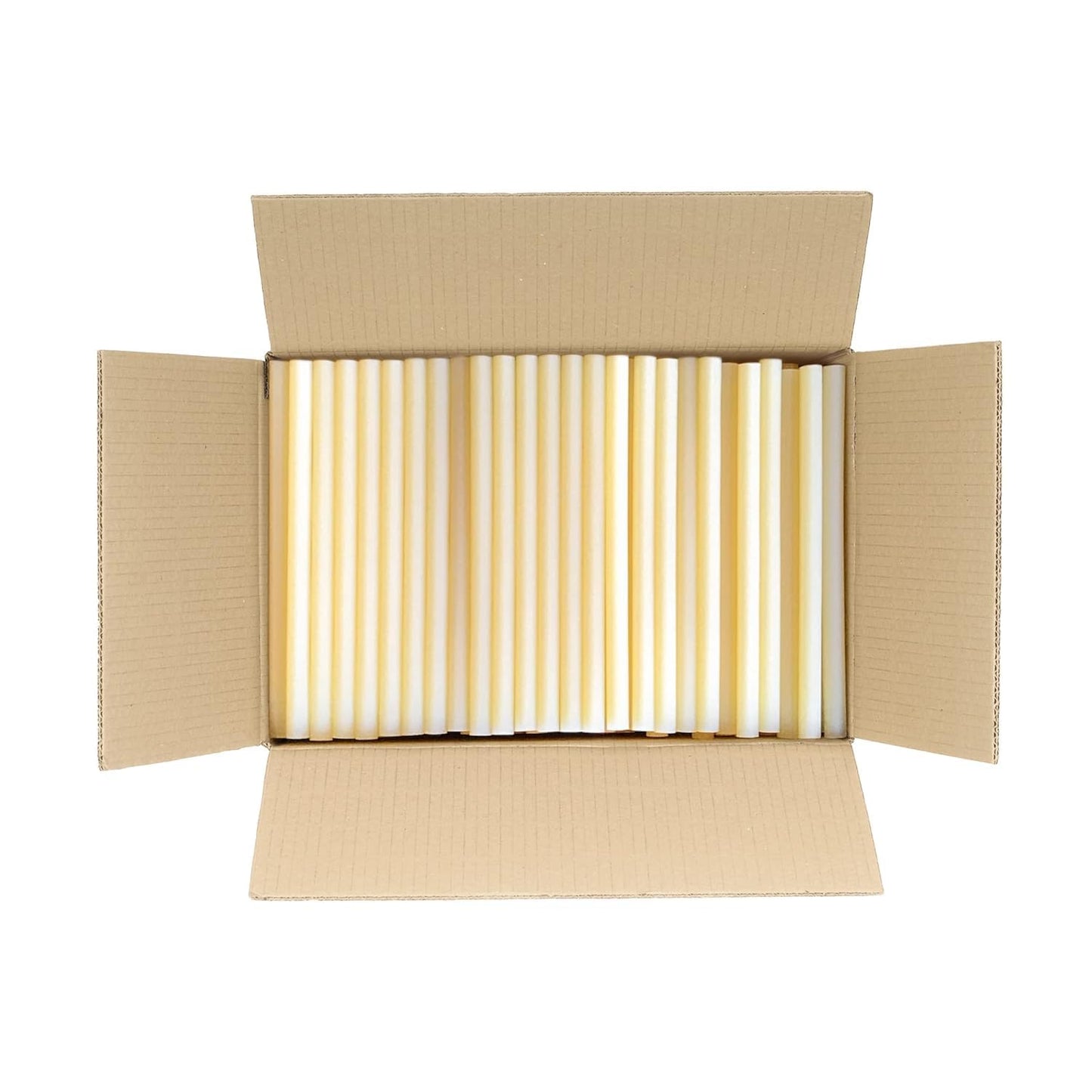 ASA Hot Glue Sticks for Glue Gun - 5/8" x 10" | High-Strength Hot Gun Sticks Adhesive for Corrugated Materials | Industrial Grade for Packaging & Woodworking | Pack of 106
