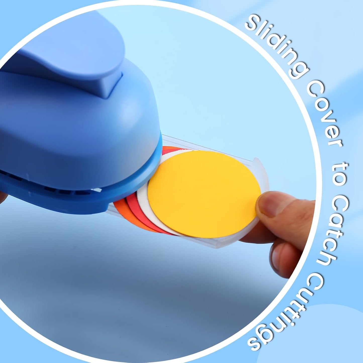 LOONENG 2 Inch Circle Paper Punch - Create Perfect Circles for Handmade Craft Projects - Ideas for Scrapbooking, Card Making, DIY Photo Albums, Gift Tags, Homemade Confetti