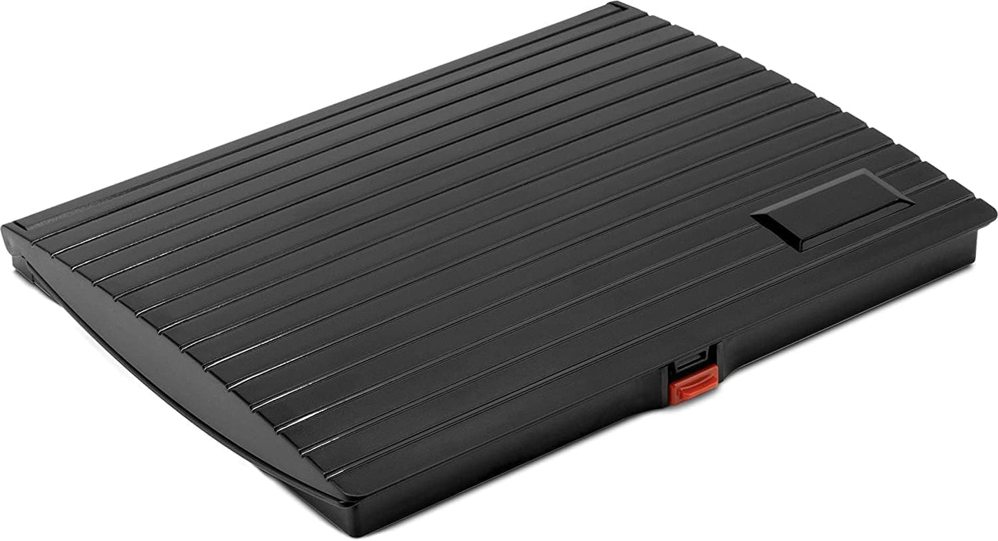 Large Premium Crimson Red Ink Stamp Pad - 5" by 7" - Quality Felt Pad - Case with Closing snap