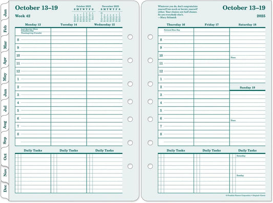 FranklinCovey - Original Weekly Ring-Bound Planner (Jan 2026 - Dec 2026, Classic)