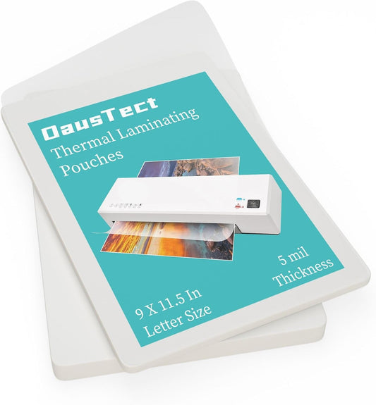 5 Mil Thermal Laminating Sheets 300 Pack, Clear 9" x 11.5" Laminating Pouches Rounded Corner, Holds 8.5 x 11 Inch Sheet, Letter Size Lamination Paper for Laminators