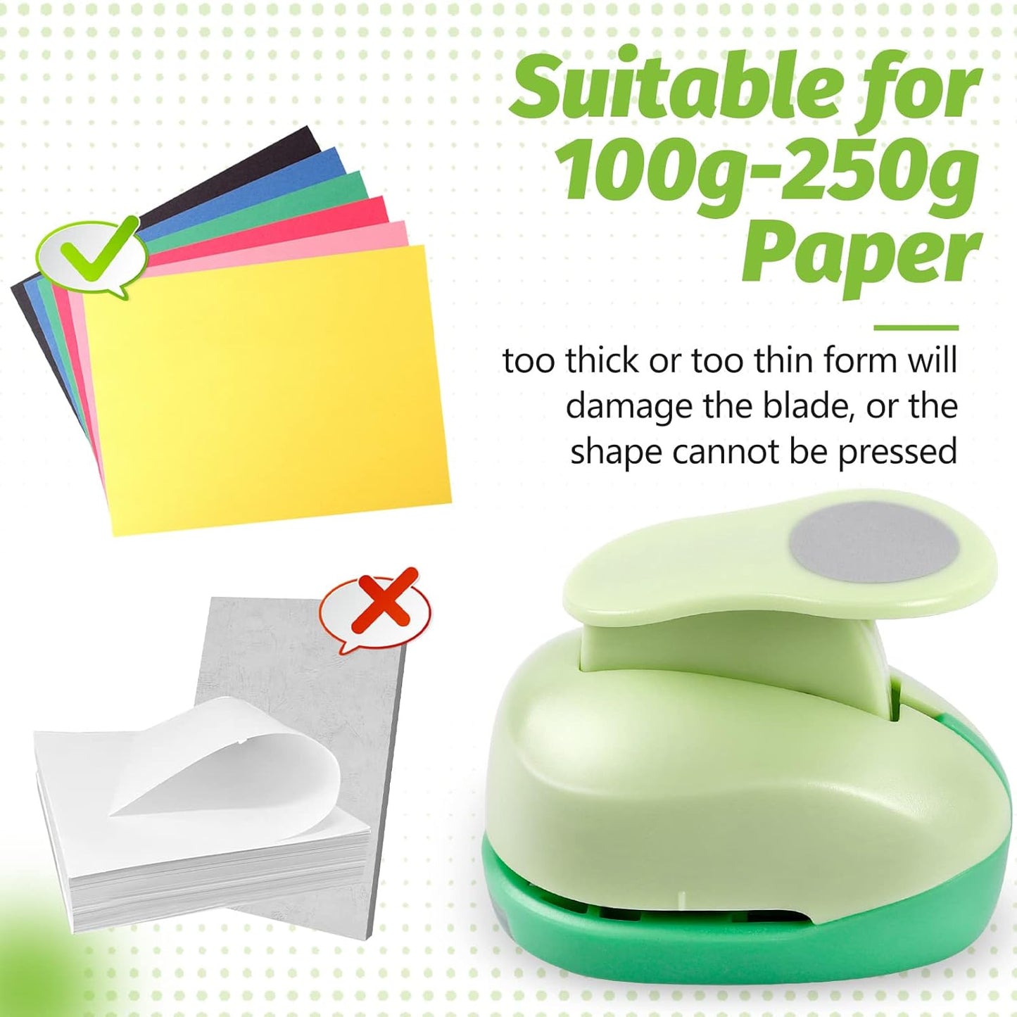 UCEC 2.75 Inch Hexagon Paper Punch for Scrapbooking and Card Making – Heavy Duty Craft Punch for 80 lb Cardstock – Large Geometric Punch with Ergonomic Handle and Safety Lock