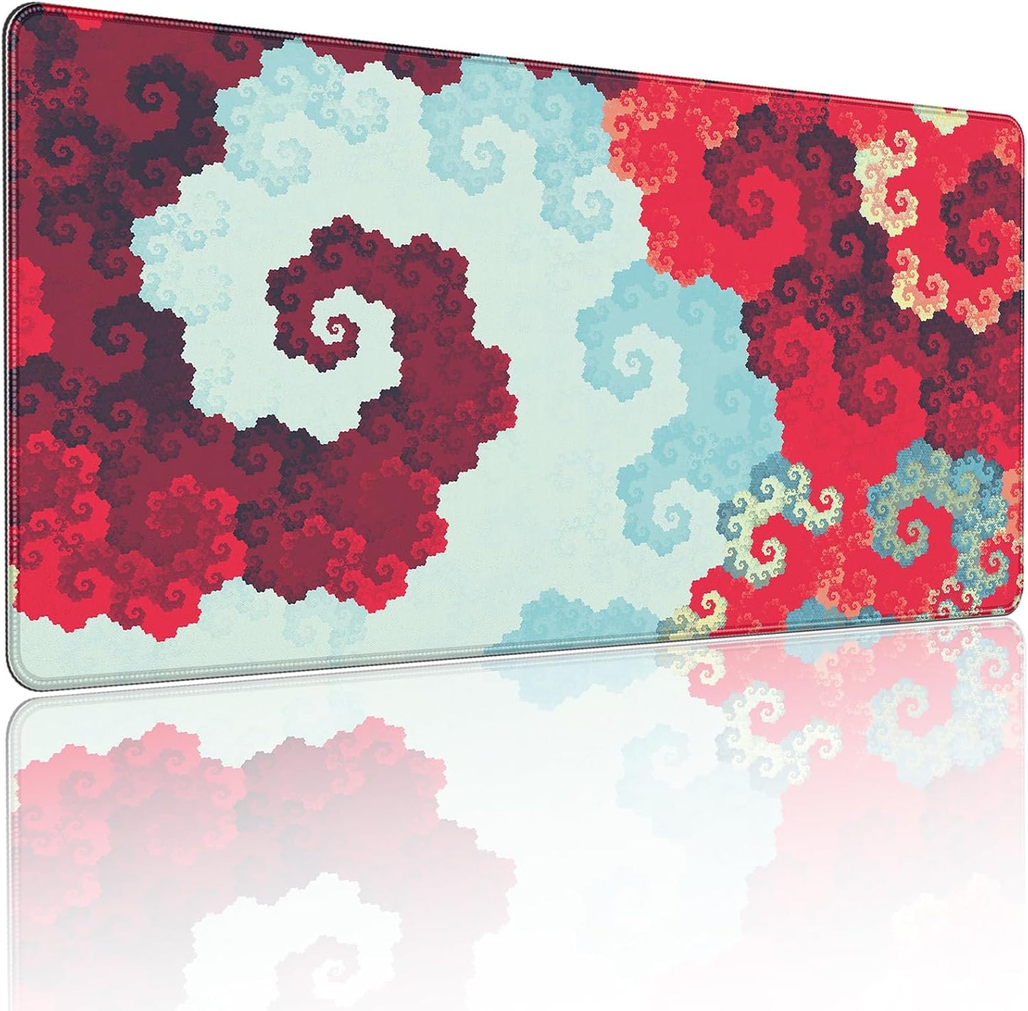35.4 x 15.7 inches, Large Desktop Mouse pad, Keyboard and Mouse Pads for Work and Home Computers, and Large Laptop Mouse mat，Prairie and Flowers
