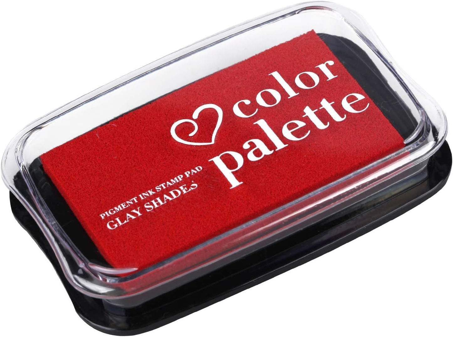 Large Finger Ink Pads for Kids Washable Craft Ink Stamp Pads, DIY for Rubber Stamps, Paper, Scrapbooking, Wood Fabric, Best Gift for Kids (3 x2inch Red)