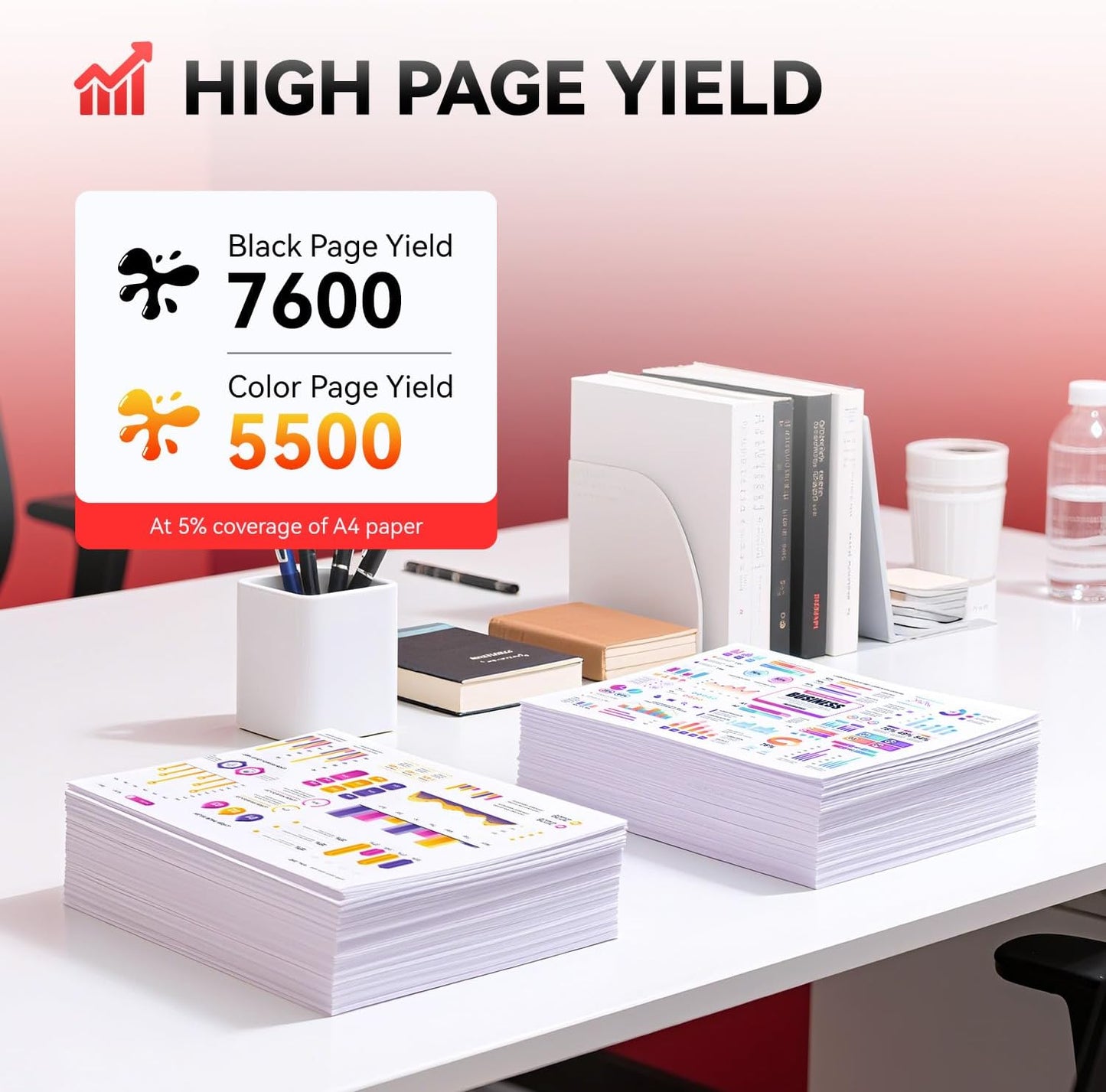 069 069H Toner Cartridge Set High Capacity 4-Pack Compatible for Canon 069H 069 for Color imageclass MF753Cdw MF751Cdw LBP674Cdw LBP674C MF750C LBP673Cdw LBP674Cx MF752Cdw MF756Cx Printers lnk Black