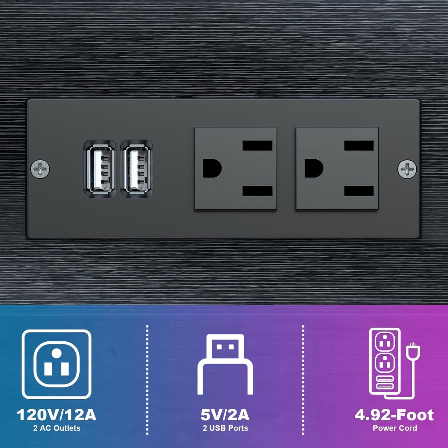 Computer Tower Stand with Charge Station and USB Charging Port - Height Adjustable PC Tower Stand, Under Desk CPU Holder Cart with Locking Caster Wheels for Fits Most PC