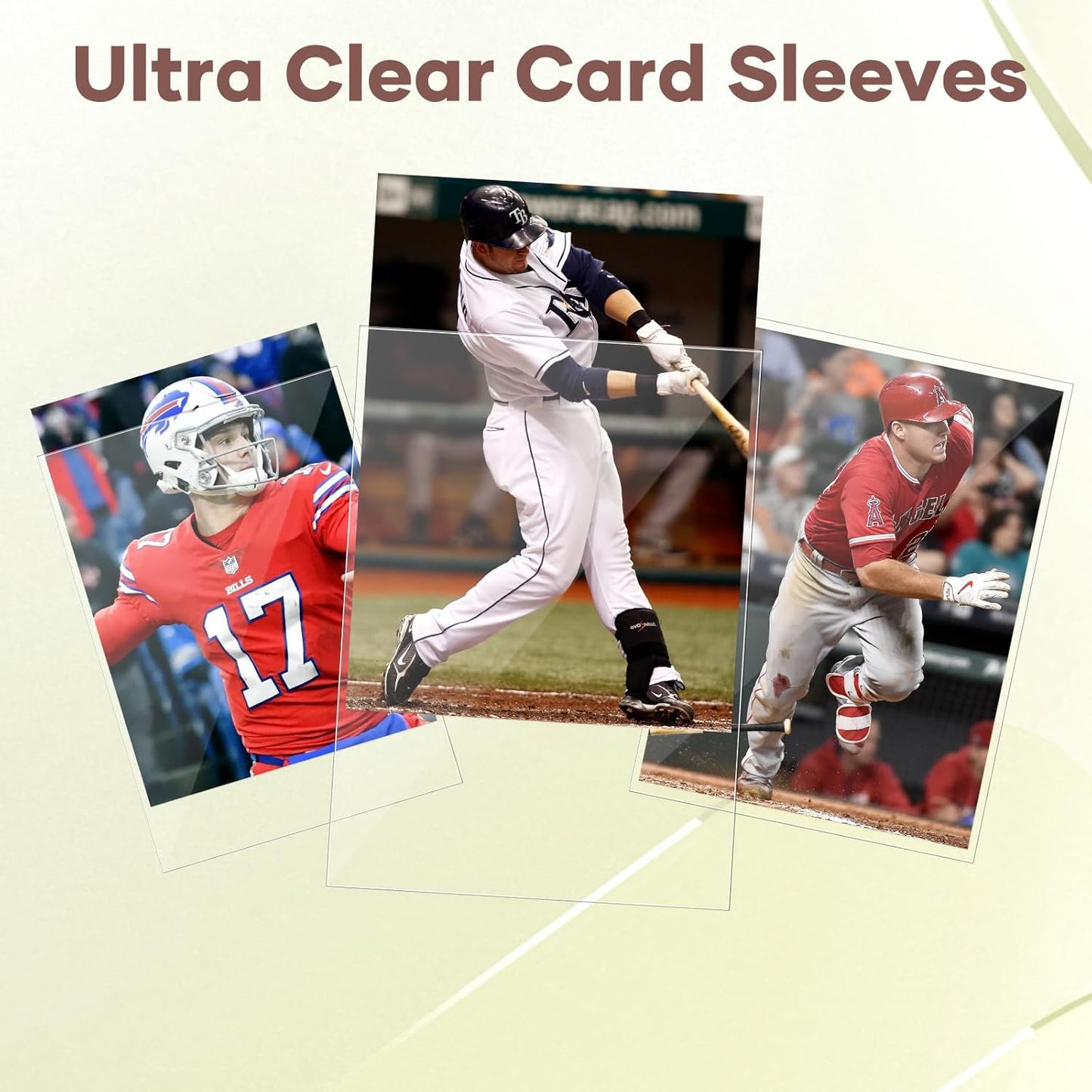 1200 Count Card Sleeves, Clear Baseball Card Sleeves, Soft Trading Card Sleeve Fit for MTG, TCG, Baseball Cards, Football Cards, Game Cards