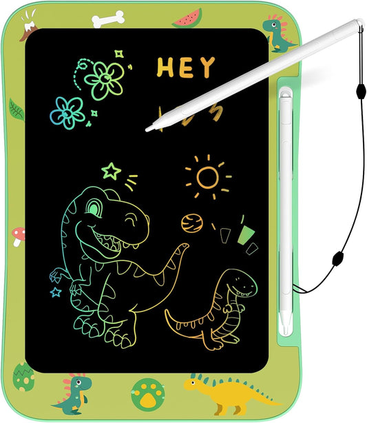 LCD Writing Tablet for Kids, Colorful Screen Drawing Board for 3-7 Year Old Boys & Girls - Educational Toys for Birthday & Christmas (Dinosaur)