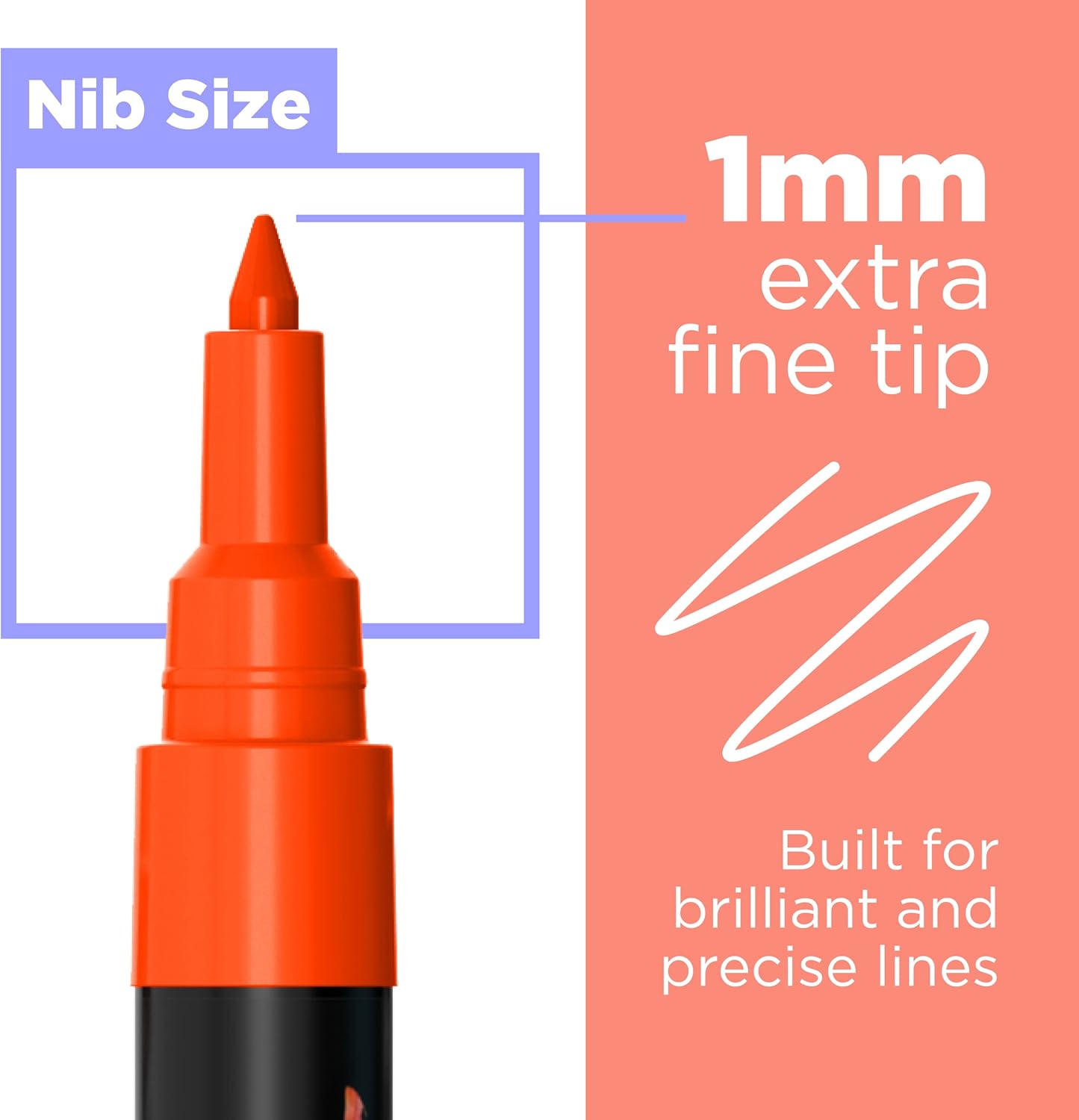 Extra Fine Tip Chalk Markers - (1mm Tip, Pack of 40) Neon, Pastel & Metallic | Erasable Liquid Chalk Pens for Chalkboard, Blackboard, Window, Labels, Bistro, Glass - Wet Erase Markers Fine Point