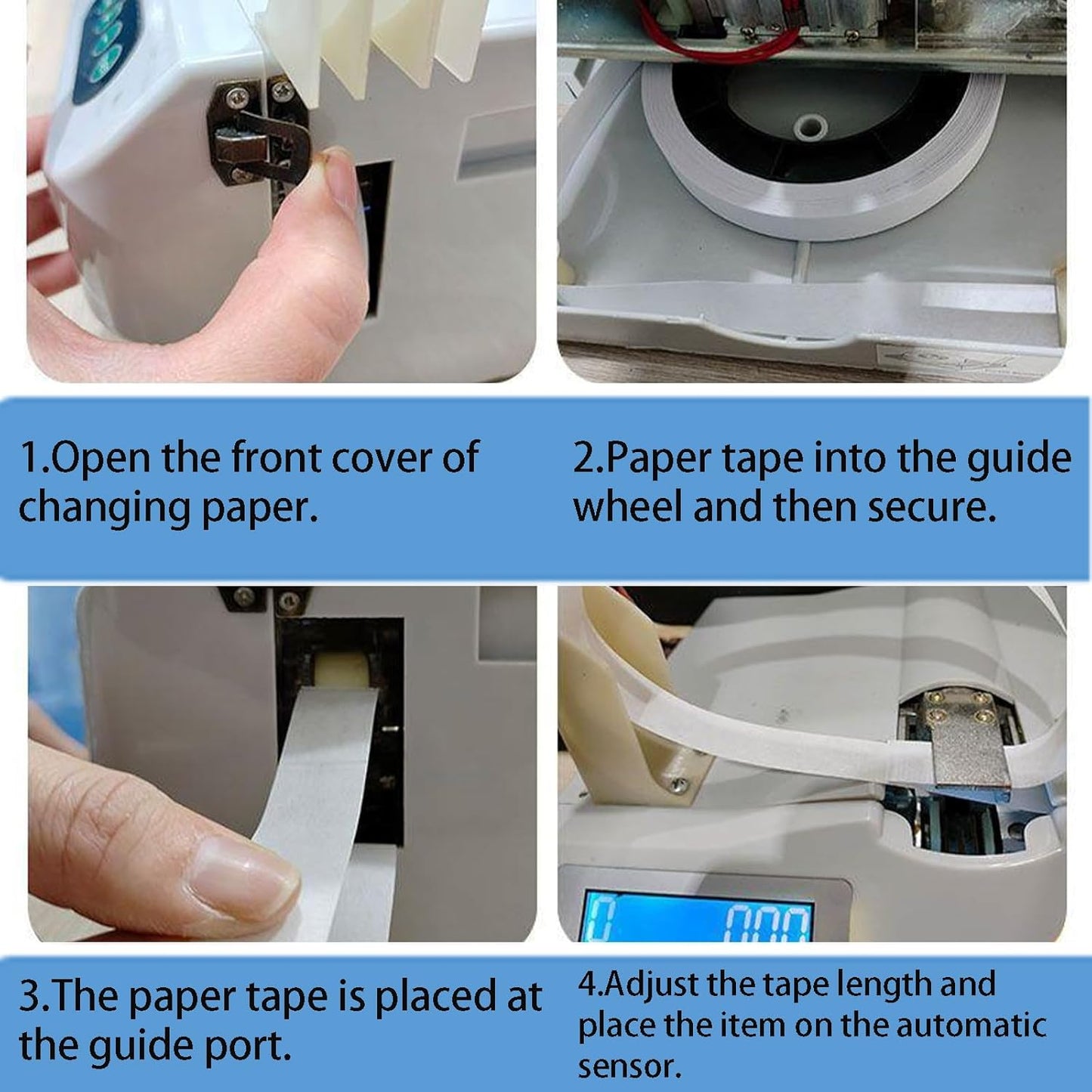 INTBUYING Cash Bundling Machine Fully Automatic Small Banknote Baling Machine Binding Speed 2 Secs Per Time Binding Machine for tie Bills Cards banknotes