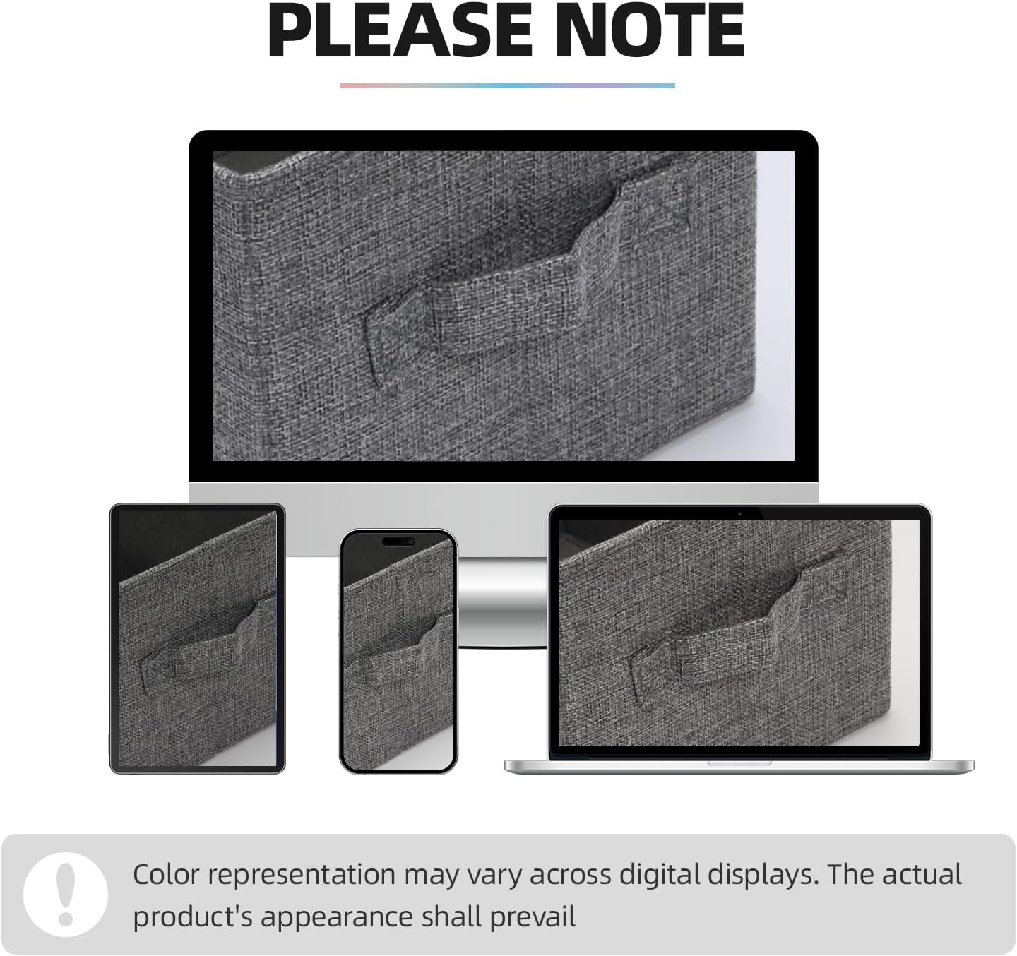 Greeting Card Storage Box, Linen Storage Box with 16 Adjustable Dividers, 84 Labels, 1 Marker Pen, Perfect for Organizing Greeting Cards, Envelopes, Photos 1 Pack Grey