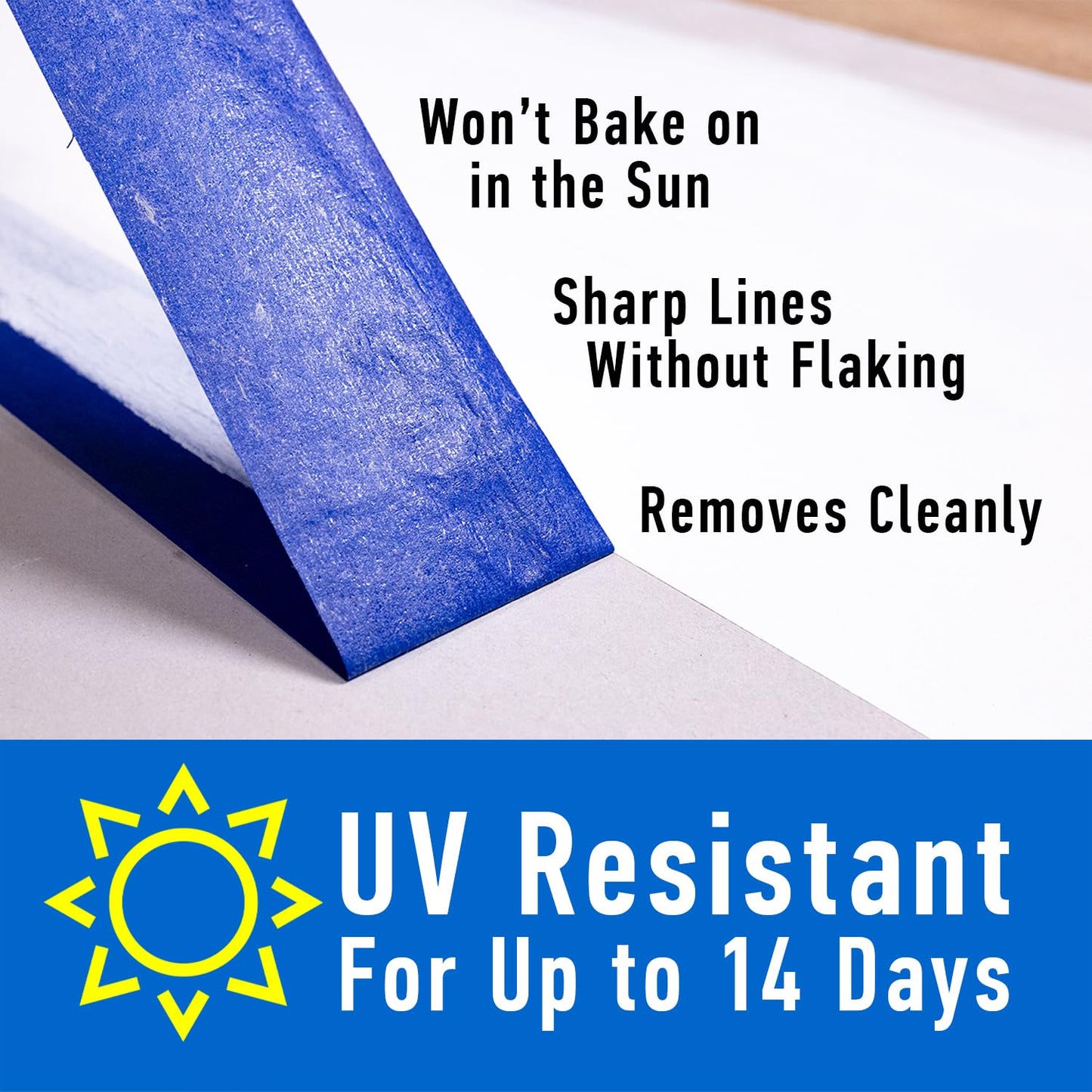 ABRO 36 Pack Blue Painters Tape: 24mm x 55M All Purpose Blue Tape, Temporary Labeling, Easy Tear, Clean Removal, Masking Tape Colored, DIY or Pro Use