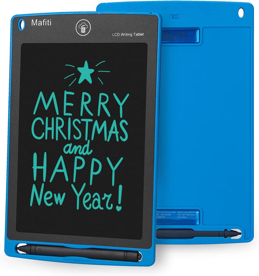 Mafiti LCD Writing Tablet 8.5 Inch Electronic Writing Drawing Pads Portable Doodle Board Gifts for Kids Office Memo Home Whiteboard Blue