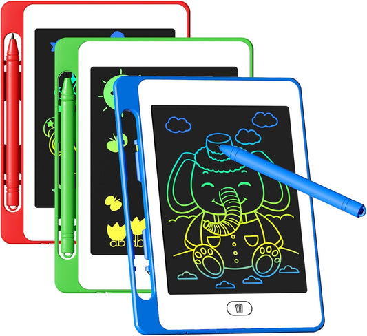 3 Pack LCD Writing Tablet for Kids, 6.5 Inch Colorful Doodle Board Drawing Tablet, Erasable Reusable Electronic Drawing Pads, Educational Learning Toys Birthday Gifts for Girls Boys Age 3 4 5 6 7 8