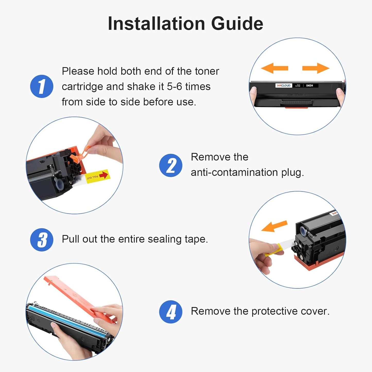 045H Black Toner Compatible Toner Cartridge Replacement for Canon 045 Toner Cartridges 045h CRG-045H CRG-045HK for Color ImageCLASS MF634Cdw MF632Cdw LBP612Cdw LBP613Cdw MF632 MF634 Series