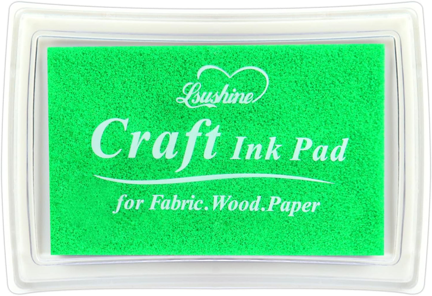 Craft Ink Pad for Rubber Stamps, Paper, Wooden, Fabric, Scrapbooking, Non-Toxic Finger Ink Pads for Kids (Emerald Green)